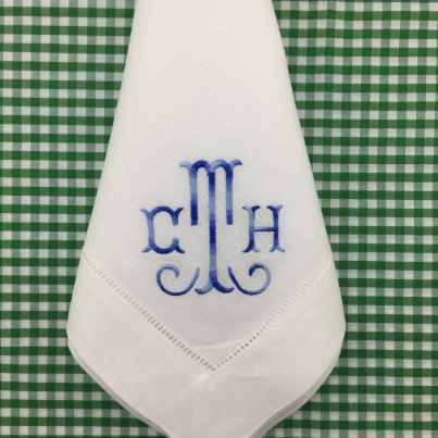 White Hemstitch Dinner Napkins