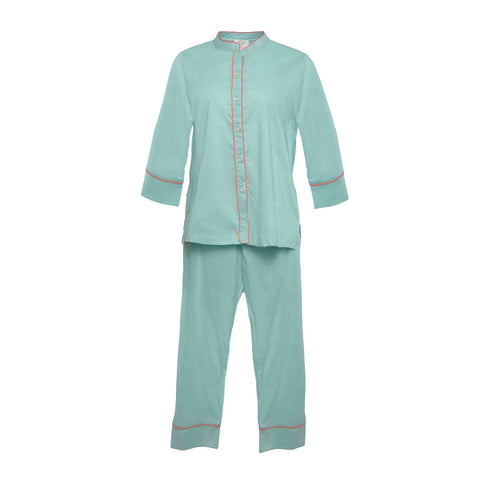 Dina Pajamas with Coral Trim