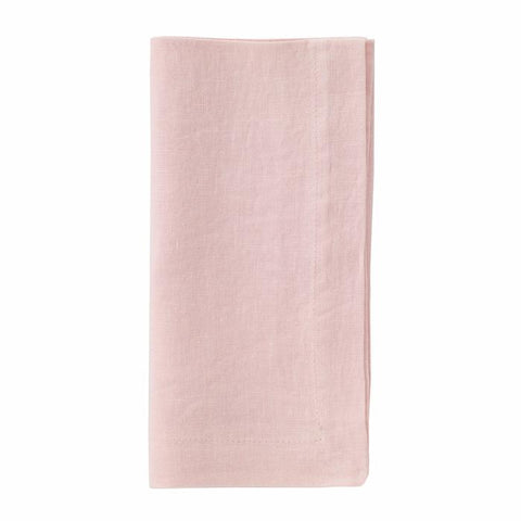 Stonewashed Linen Dinner Napkins, Set of Four. (38 colors)