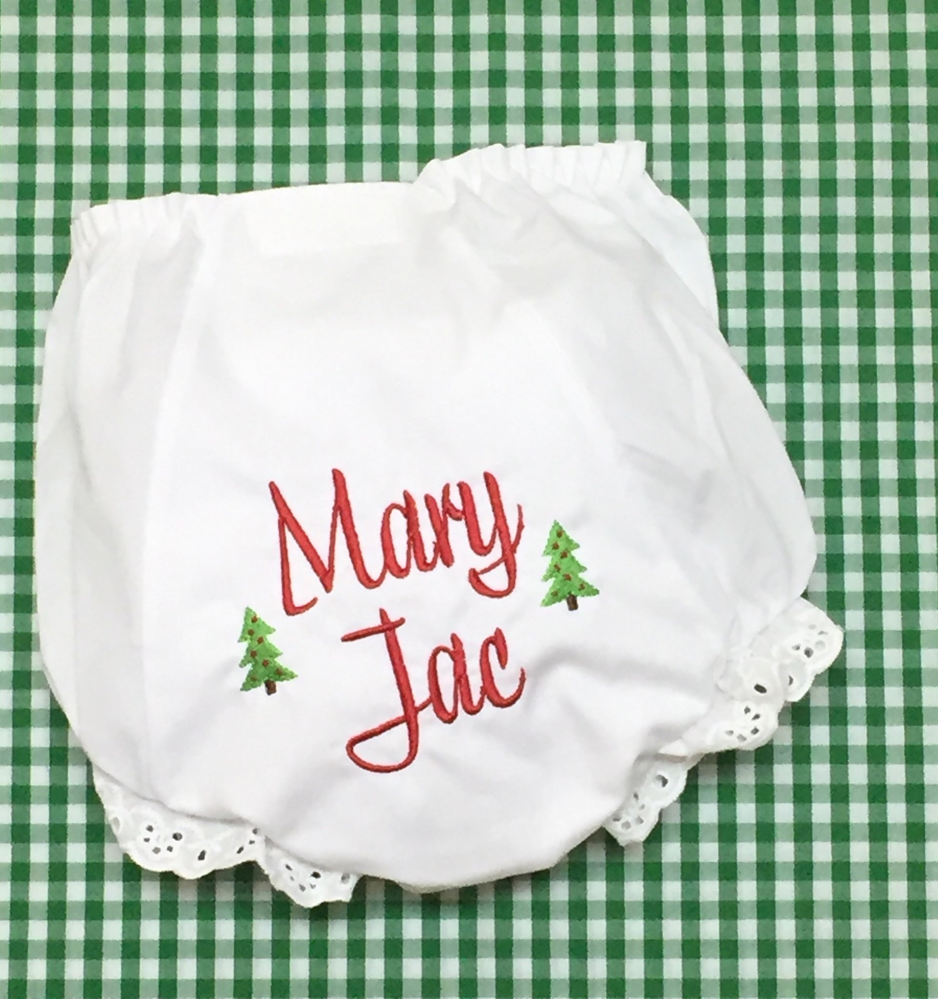 Vi Font Bloomers with Christmas trees