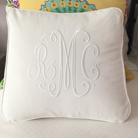 White Wedge pillow