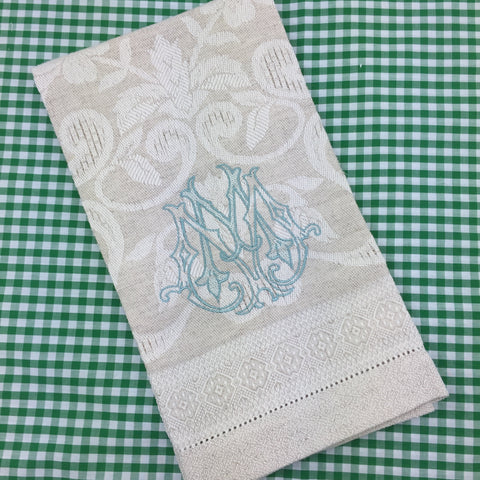 Italian Linen Guest Towel - Damasco (Various colors)